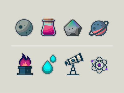 Science Icon Pack atom