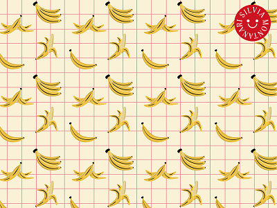 Bananas fabric design fabric pattern graphic design illustrated pattern illustration pattern pattern design