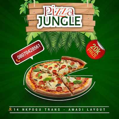 Pizza flyer graphic design