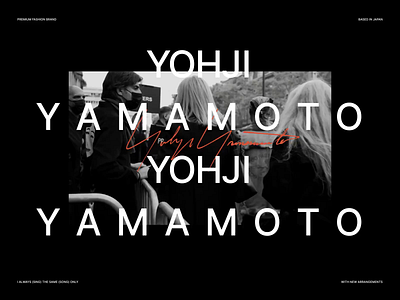 Yohji Yamamoto | E-commerce animation design ui ux web