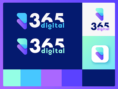 365 Digital Rebrand 2024 branding graphic design logo