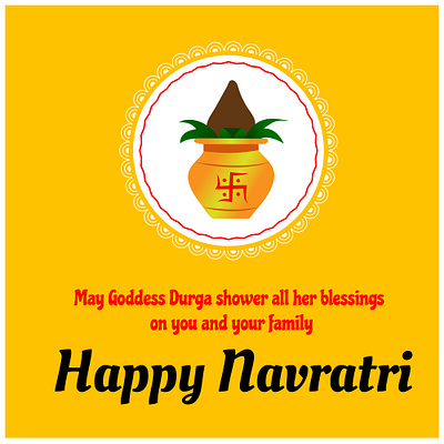 Happy Navratri spiritual greeting