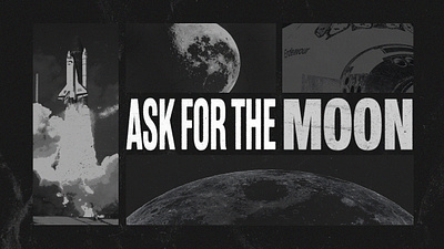 Ask for the Moon branding graphic design