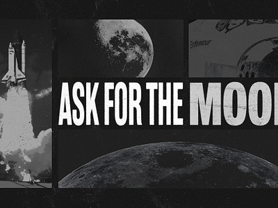 Ask for the Moon branding graphic design