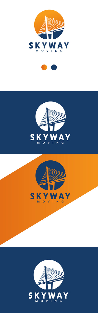 Skyway Moving Logo Design Skyway Bridge branding bridge logo design bridge logo maker graphic design logo design logo maker skyway bridge skyway moving logo design