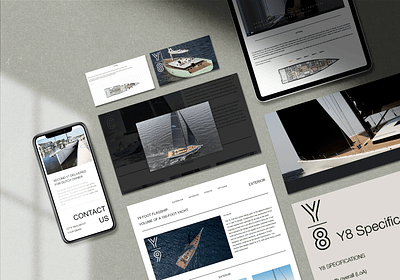 Yacht - Website design branding design mockup ui ux website wordpress yachts