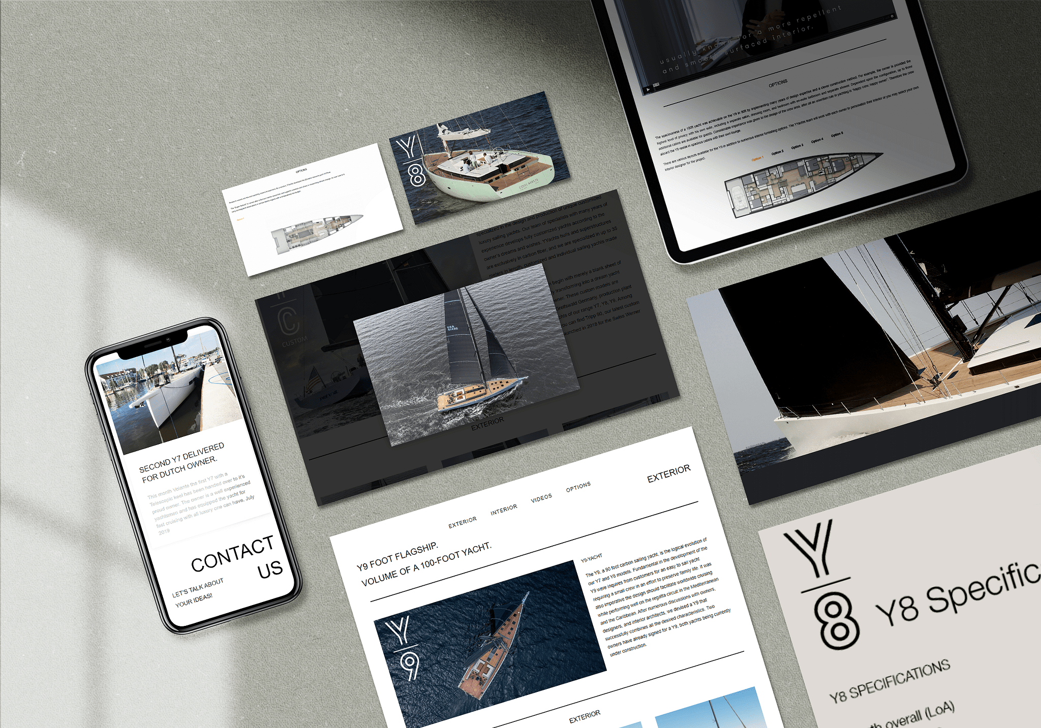 Yacht Website design by Fabienne van den Steen on Dribbble