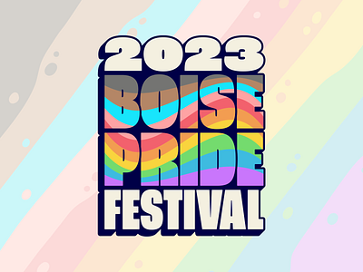 2023 Boise Pride Festival boise branding character design event branding festival branding graphic design illustration key art logo pride