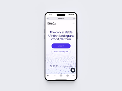 LoanPro Mobile Version banking credit cuberto finance industry lending mobile motion design payment resources scroll ui ux