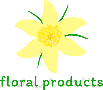 floral products graphic design logo