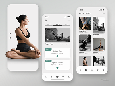 Yoga app design app branding graphic design illustration logo ui ux vector