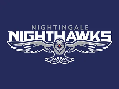 Nightingale Nighthawks | Rebrand full bird logo nighthawk nightingale nightingale bird logo