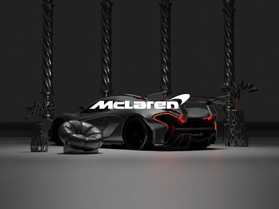 Mclaren 3d render 3d blender car clean mclaren modern motion graphics sport