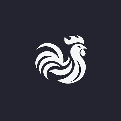 Rooster Logo adobe illustration branding design graphic design illustration logo minimalist rooster logo vector