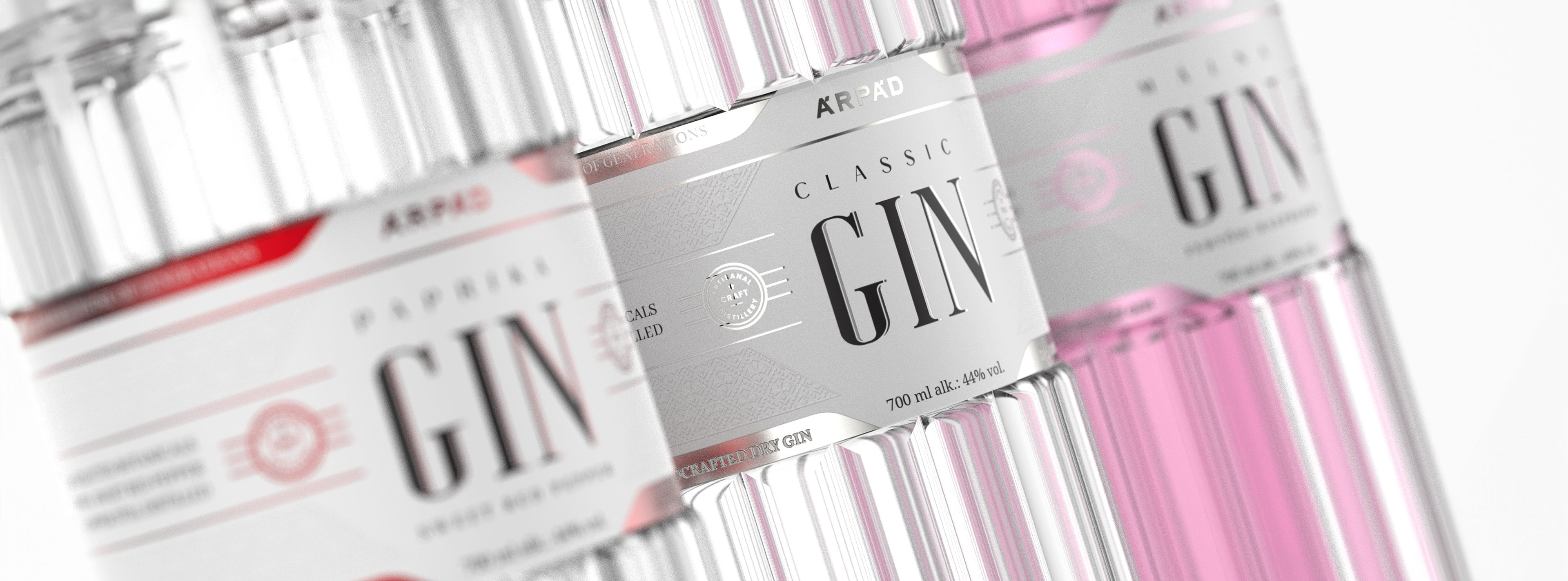 Example of Árpád Hungarian Gin Label Design