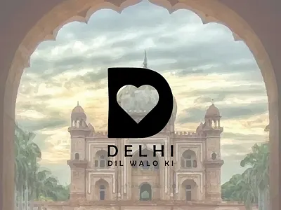 DELHI CITY LOGO #dailylogochallenge branding graphic design logo