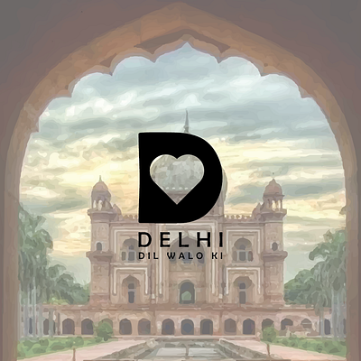 DELHI CITY LOGO #dailylogochallenge branding graphic design logo