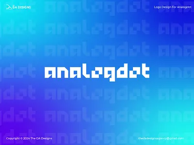 Analogdot - Logo Design analog brand identity branding concept design electronics flat futuristic gradient illustration logo logo design logomark minimal monogram robotics symbol tech technology ui