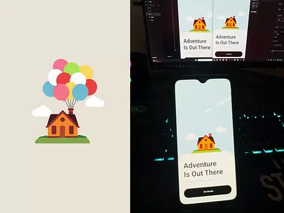 Up House Interactive Animation adobe aftereffects animation branding design flat graphic design icon illustration logo lottie creator minimal motion graphics ui up movie