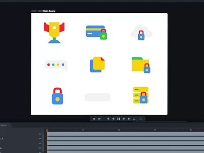 Google Flat Icon set adobe aftereffects animation branding design flat google icon graphic design icon illustration logo lottiecreator minimal motion graphics ui