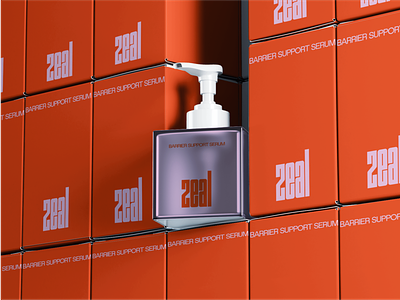Zeal Skincare branding design packaging product typography