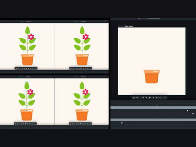 Anchor Plant adobe aftereffects animation branding design flat graphic design icon illustration logo lottiecreator minimal motion graphics plant ui