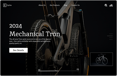 Bike Store bike bikeshop cycle design figma graphic design landing page ui uiux webpage