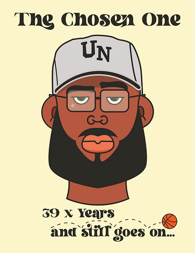 LeBron James basketball graphic design illustration lebron portrait sport vector