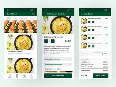 Plan-based food delivery app design mobile application uiux web design