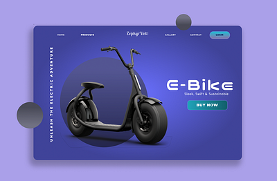 E-Bike Website Design bicycle cycling design e bike graphic design landing page ui ux website