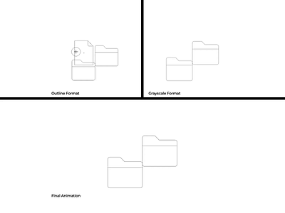 Folder Icon Process adobe aftereffects animation branding design flat folder graphic design icon illustration logo minimal motion graphics ui