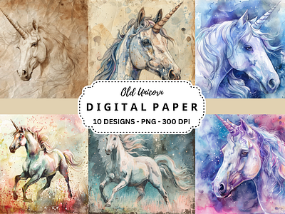 Old Unicorn Backgrounds fantasy unicorn old unicorn sublimation graphics