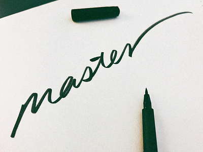 master branding brushlettering calligraphy custom design flow idea japan lettering logo minimal monoline premium script signature simple type wordmark