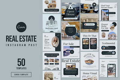 Real Estate Instagram Canva Template ig canva