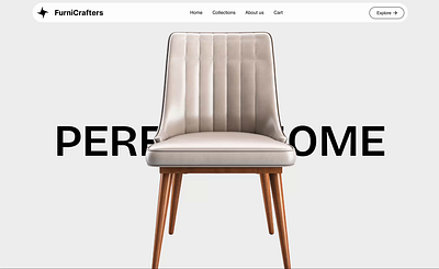 Furniture Website Design 3d animation branding design ecommerce graphic design illustration logo motion graphics ui uiux ux webdesign website