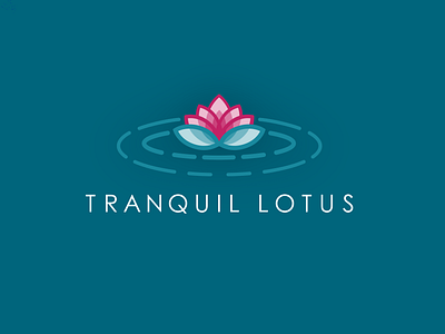 Tranquil Lotus Logo Design branding design graphic design logo vector