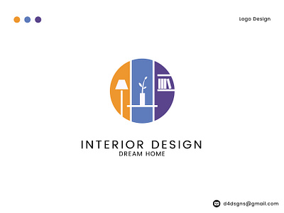 Interior Design Logo | Dream Home Logo | d4dsgns brand identity branding business logo d4dsgns design dream home logo graphic design illustration illustrator logo designs interior design logo logo design ui vector