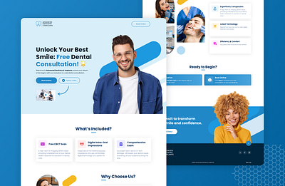 UX/UI design for dental clinic website design ui ux clinic website dental clinic dental design web dental website design landing page design landing page ui ux ui ui dental website ui ux ui ux dental web design website design