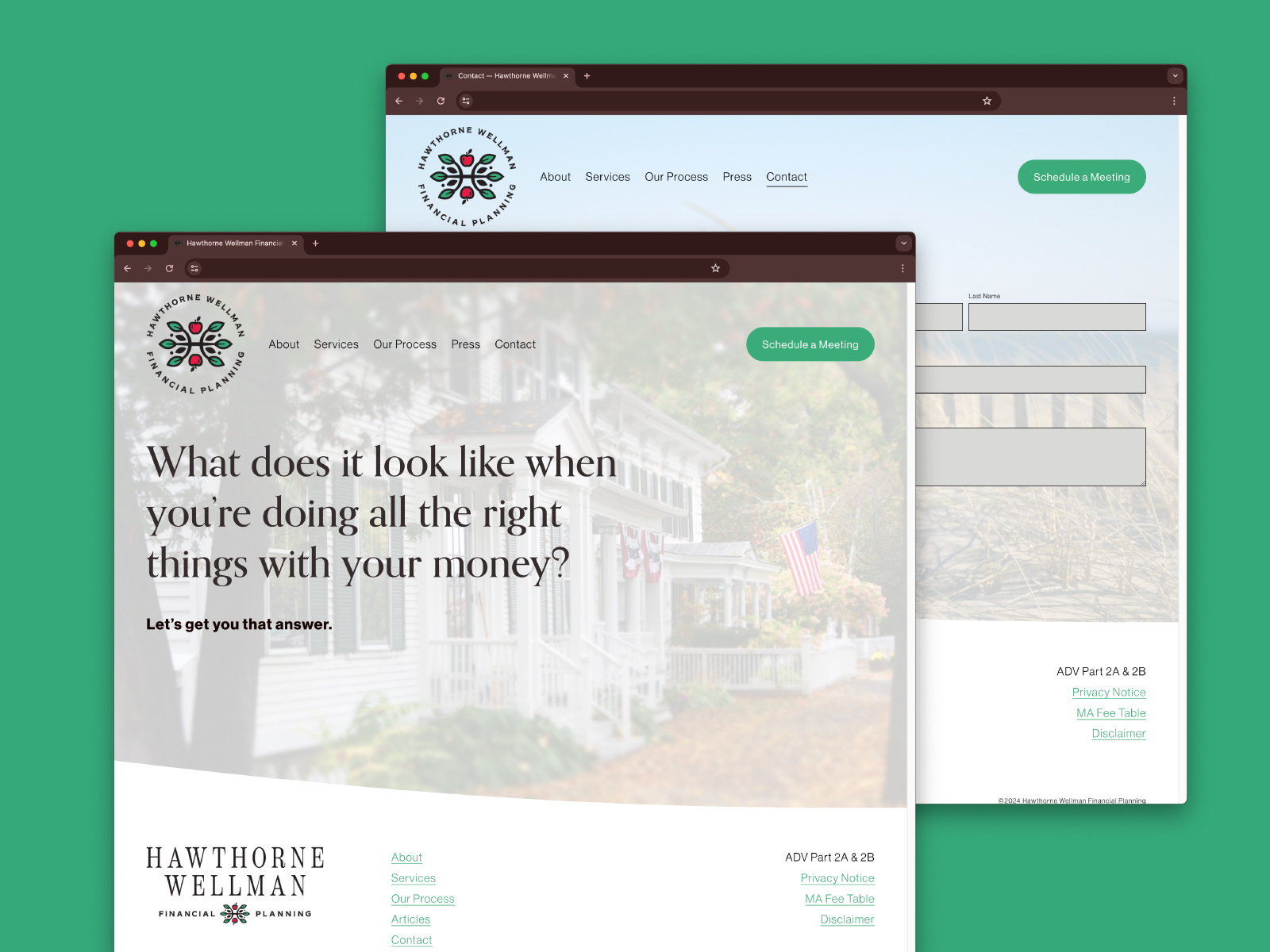 Hawthorne Wellman Financial Planning by Nate Perry on Dribbble