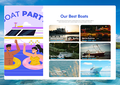 Boat Ride Website branding dailyui design graphic design ui ux