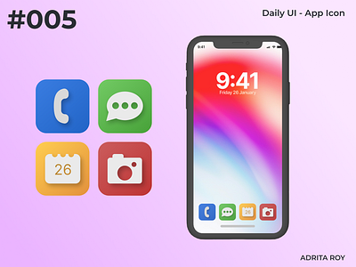 Daily UI 005 - App Icon app icon dailychallenge dailyui design designprocess designthinking figma icon iconography illustration logo mobile mobile app ui uiux ux vector