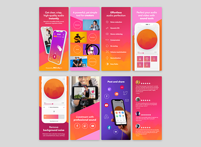 Dolby On app store mobile app design product design uiux