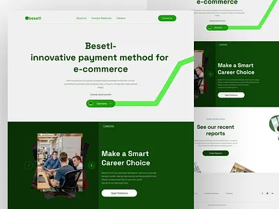 Besetl global payment method for e-commerce website design clean e commerce landing page luxui payment method ui visaual design website