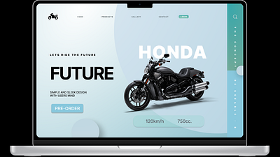 Landing Page Design of BIKE (Figma Design) branding graphic design logo ui website