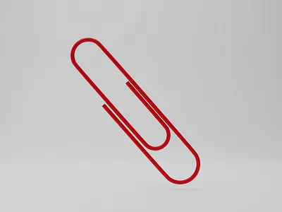 Paper clip | Trombone à papier | Blender 3d clip model paper papier spin trombone tuto video youtube