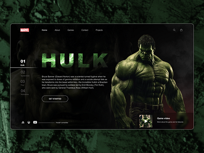 Concept for the Marvel HALK games 3d animation branding graphic design logo motion graphics