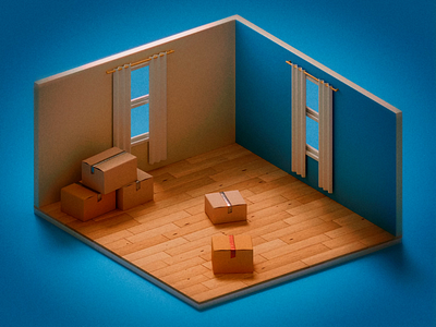 Animated Living Room 3d 3d animation animation graphic design motion graphics