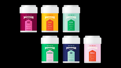 Yonder, Packaging branding design graphic design gummies logo packaging thc typography