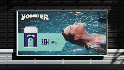Yonder, Advertisement ad billboard branding design layout logo design print typography