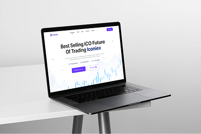 Iconiex Landing Page design figma landing page ui web web design